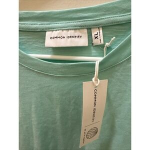 Women's Aqua Common Identity Sleeveless Round Neck Tee, Size XL
